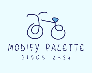 Blue Bicycle Bike  logo design