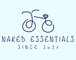 Blue Bicycle Bike  logo design