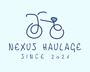 Blue Bicycle Bike  logo design