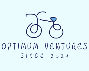 Blue Bicycle Bike  logo design