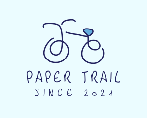 Blue Bicycle Bike  logo design