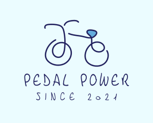 Blue Bicycle Bike  logo