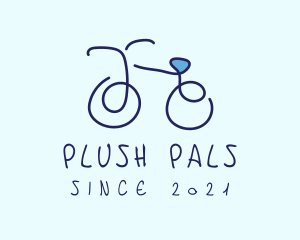 Blue Bicycle Bike  logo design