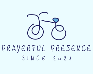 Blue Bicycle Bike  logo design