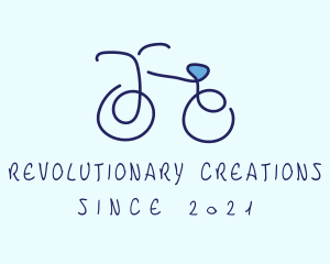 Blue Bicycle Bike  logo design