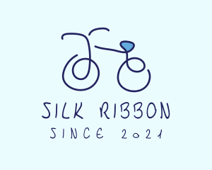 Blue Bicycle Bike  logo design