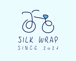 Blue Bicycle Bike  logo design