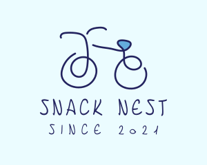 Blue Bicycle Bike  logo design