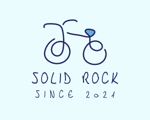 Blue Bicycle Bike  logo design