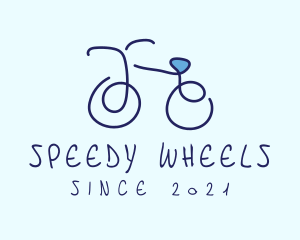 Blue Bicycle Bike  logo