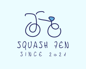 Blue Bicycle Bike  logo design