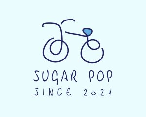 Blue Bicycle Bike  logo design