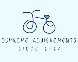 Blue Bicycle Bike  logo design