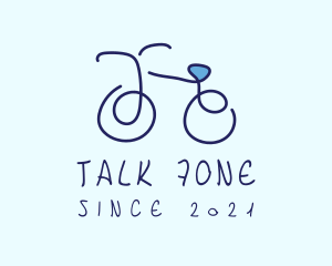 Blue Bicycle Bike  logo design