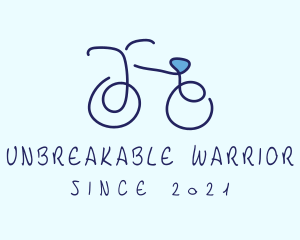 Blue Bicycle Bike  logo design