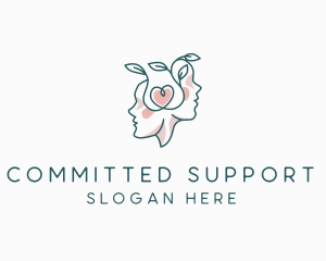 Organic Mental Care Support logo design