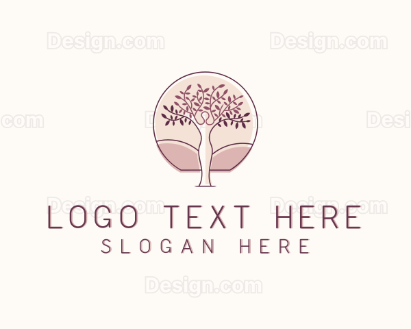 Nature Feminine Woman Tree Logo