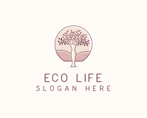 Nature Feminine Woman Tree logo design