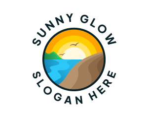 Summer Beach Island logo design