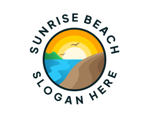 Summer Beach Island logo design