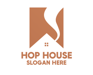 Minimalist House Roof logo design