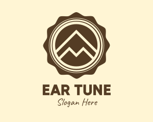 Outdoor Mountain Badge Logo