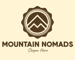 Outdoor Mountain Badge logo design