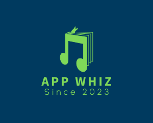 Musical Audio Book App logo design