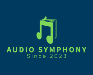 Musical Audio Book App logo design