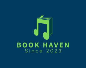 Musical Audio Book App logo design