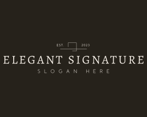 Elegant Lifestyle Brand logo design