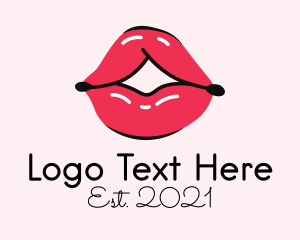 Lip Gloss Cosmetics logo design