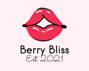 Pouty Lip Gloss  logo design