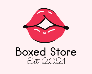 Pouty Lip Gloss  logo design