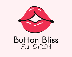 Pouty Lip Gloss  logo design