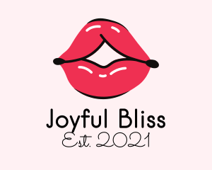 Pouty Lip Gloss  logo design