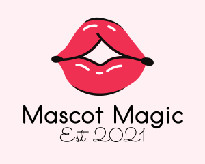 Pouty Lip Gloss  logo design