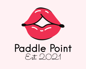 Pouty Lip Gloss  logo design