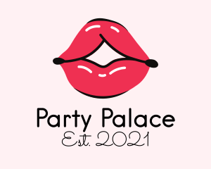 Pouty Lip Gloss  logo design