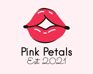 Pouty Lip Gloss  logo design