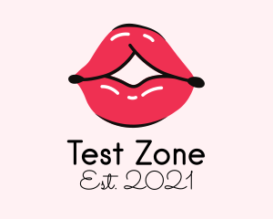 Pouty Lip Gloss  logo design