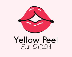 Pouty Lip Gloss  logo design