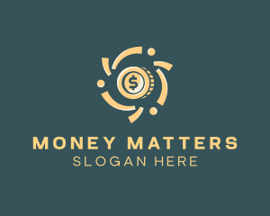 Dollar Money Coin logo design