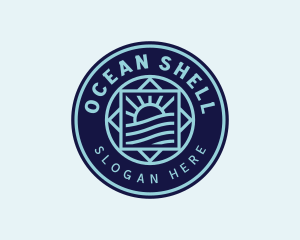 Ocean Waves Surfer logo design