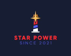 Colorful Star Beacon logo design