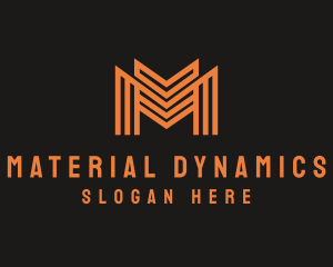 Modern Geometric Letter M logo
