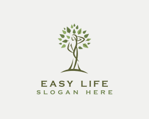 Tree Organic Woman logo design