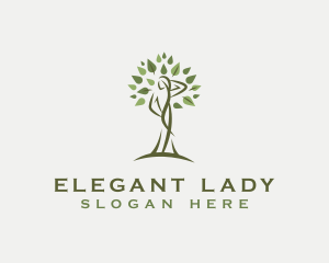 Tree Organic Woman logo design