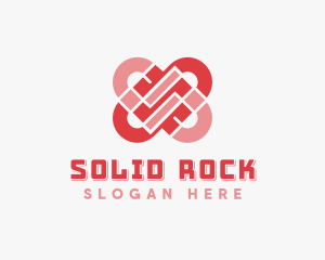 Brick Interlocked Love logo design