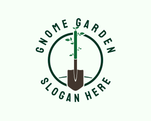 Gardening Plant Shovel logo design